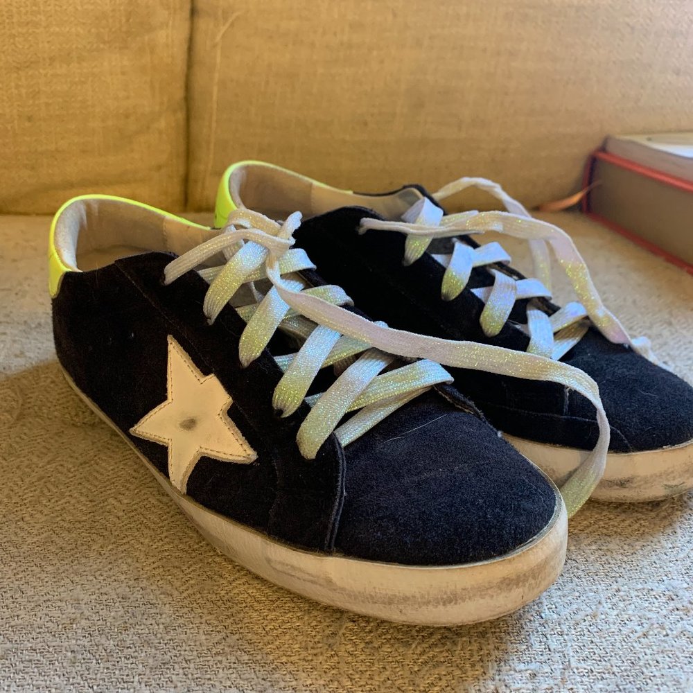 Golden Goose Navy Sneakers